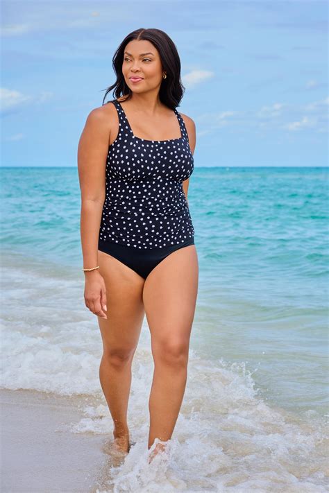 Trimshaper Amy One Piece Confetti Dot – Longitude Swim