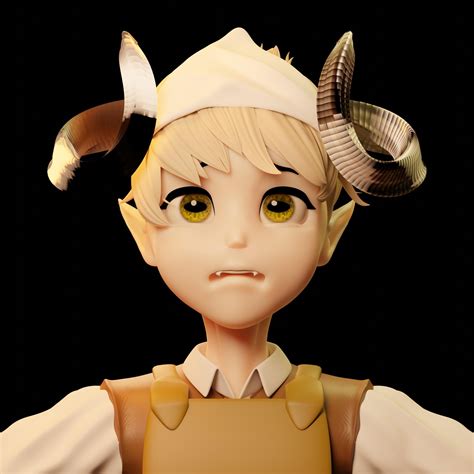 Unfortunate goat boy, wip. : r/blender