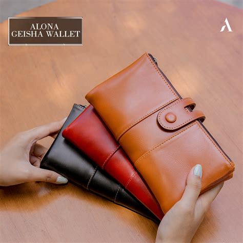 jual alona leather dompet wanita kulit asli dompet panjang woman