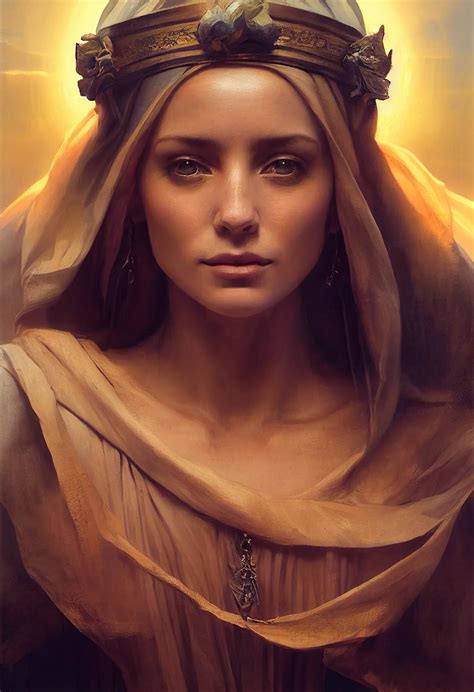 Hyperdetailed Perfect Portrait Of Mary Magdalene By Daniel F Gerhartz