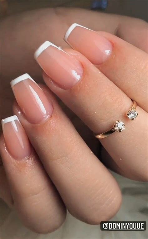 Em Gel Decoradas Francesinha Simples Delicadas Unhas De Noiva - Unha em gel simples francesinha | Unhas de gel, Unha, Unhas amendoada