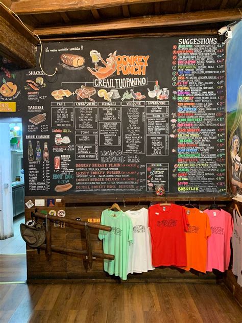 Menu at Donkey Punch pub & bar, Rome