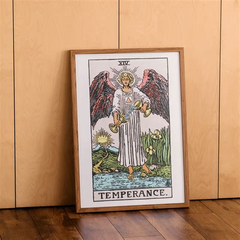 poster tarot temperance card rider waite art moryarty