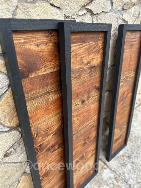 Large Cedar Shutters: Two-tone Modern Farmhouse Style - Etsy | Wood