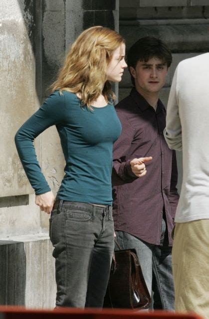 Emma Watson Harry Potter And The Deathly Hallows Filmset June