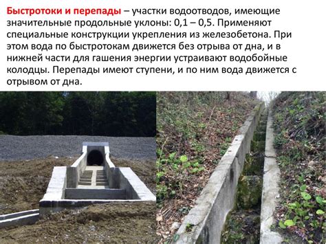 Отвод поверхностных вод. Водосборно-водоотводные сооружения (водоотводы ...
