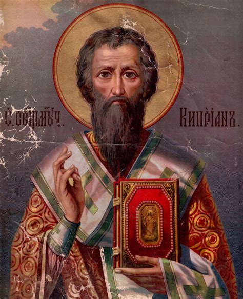 Икона Священномученика Киприана Епископа Карфагенского. Подробное ...