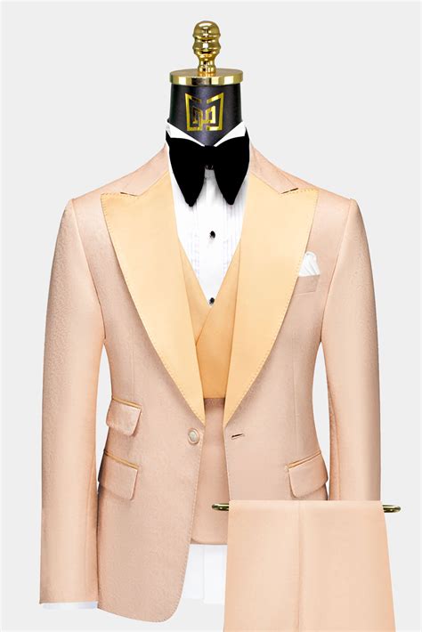 Beige Tuxedo Suit - 3 Piece | Gentleman's Guru