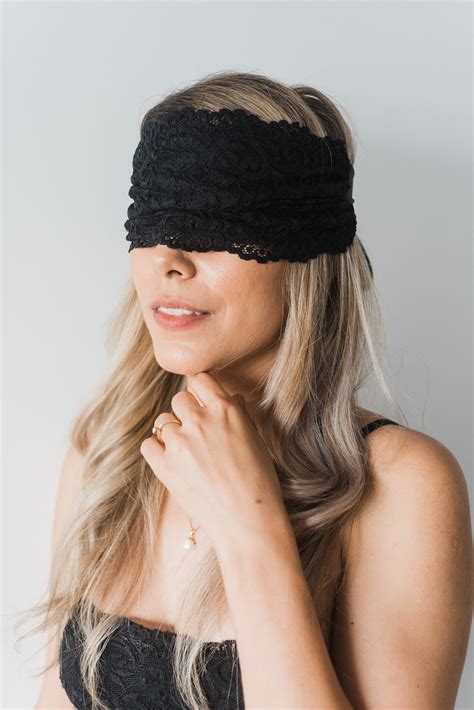 Sexy lace lingerie blindfold Black lace mask bdsm blindfold | Etsy