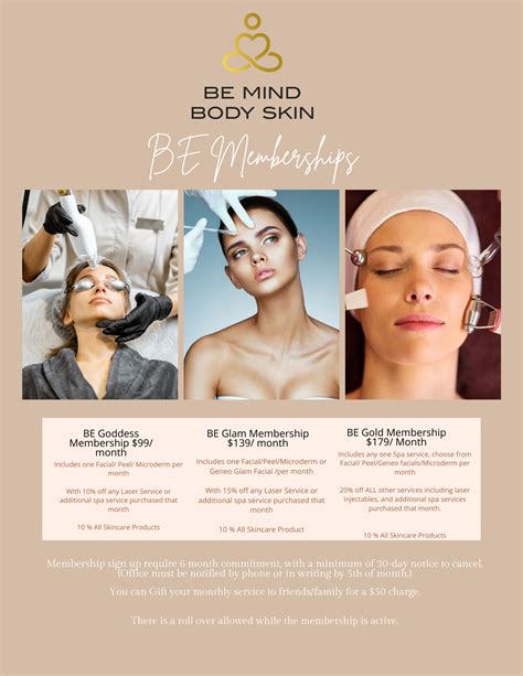 BE Mind Body Skin Memberships | Ocean NJ / Monmouth County Holistic