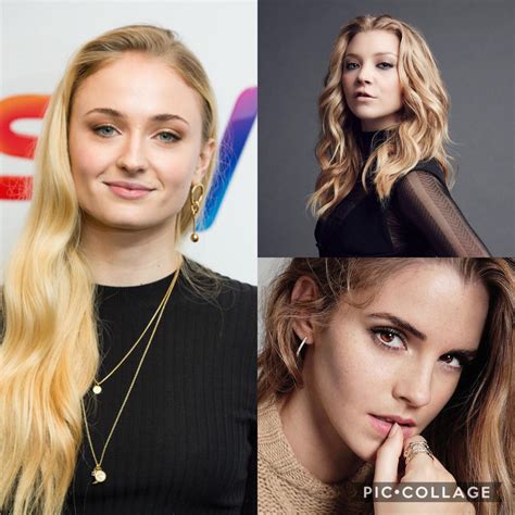 Sophie Turner, Natalie Dormer, Emma Watson 1. Lap dance + Handjob 2