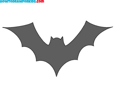 how to draw a halloween bat