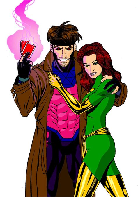 Gambit and Jean Grey version 1 by M4RVEl-KNiGHT on DeviantArt