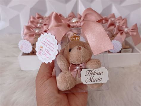 Lembrancinha Nascimento Menina Ursinha Princesa Maternidade