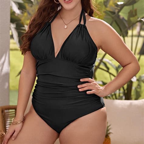 UPPADA Womens One Piece Modest Swimwear Full Coverage Swimsuit Plus