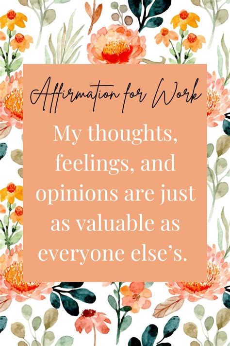 80 Best Positive Work Affirmations To Slay Your Day – The Haven Shoppe