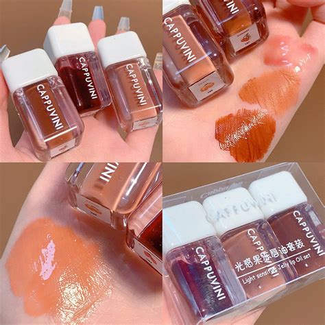 Mirror Lip Glaze Waterproof Lip Gloss Lips Makeup Set Transparent Lip ...