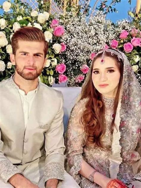 Stylish wedding photos of Shaheen Afridi and Shahid Afridi's daughter ...