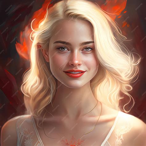 premium photo closeup portrait   face   young pretty girl