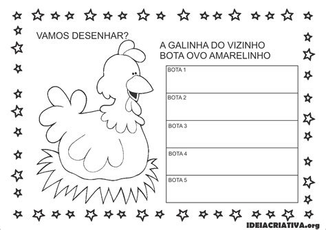 Atividades A Galinha Do Vizinho - Sequência Didática Parlenda A Galinha do Vizinho Educação Infantil ...
