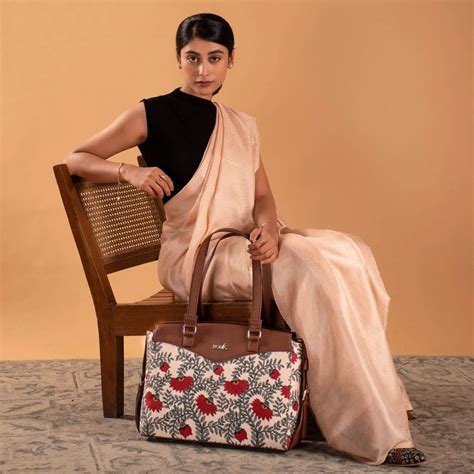 nawabi couture womens work bag brown