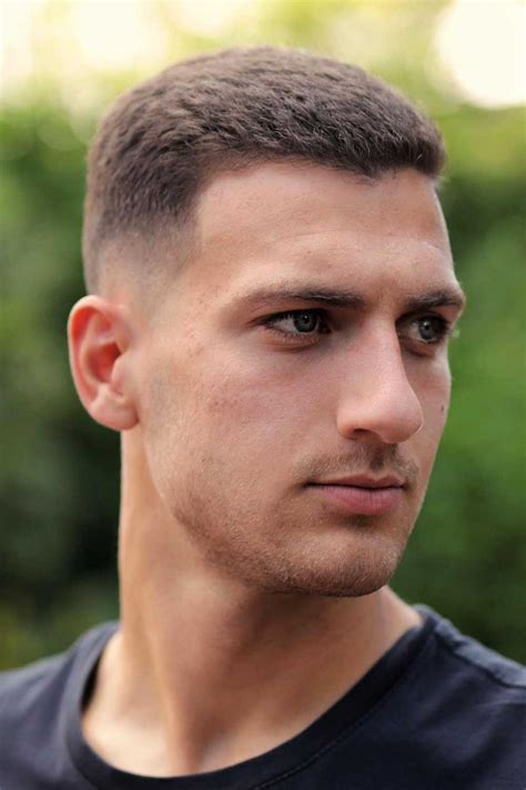 short haircuts  men  thick hair