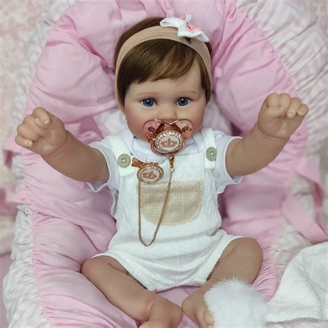 Boneca Reborn Mulher - Bebê Reborn Silicone - Sonho de Menina - Bebê Boneca Reborn