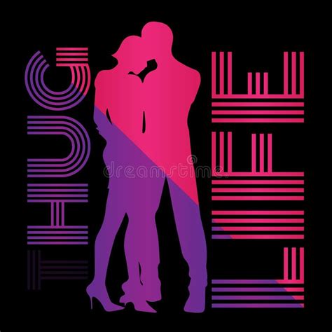 thug life  shirt print design stock vector illustration