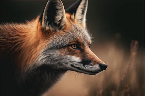 Premium Photo | A young red fox, a hunter in the wild
