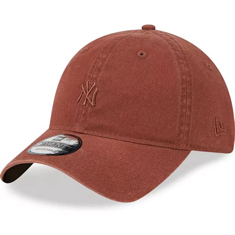 New Era Curved Brim Brown Logo 9TWENTY Mini Logo New York Yankees MLB ...