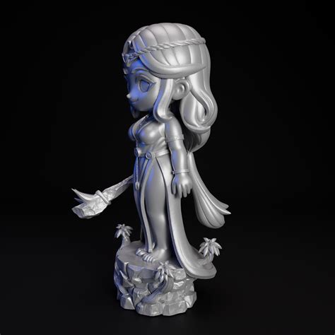 👸 Queen Marika Elden Ring 3D Print Chibi Model・ STL File for 3D