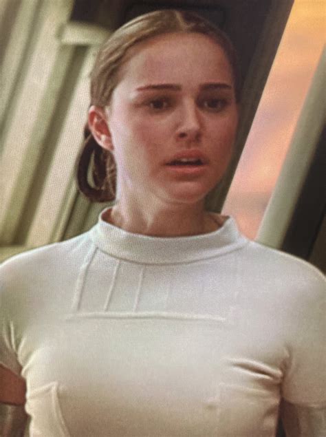 Natalie Portman's (19) hard nipples in Star Wars Attack of the Clones