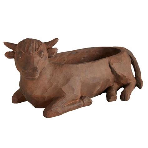 creative brands bmr wooden ox resin planter  kroger
