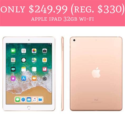 Only $249.99 (Regular $330) Apple iPad 32 GB. Wi-Fi - Deal Hunting Babe