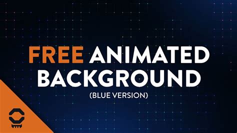 Free Looping Animated Background - Dark Blue Grid With Particles ...