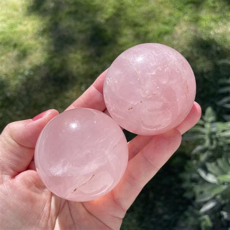 Star Rose Quartz Sphere for bring self-love - The Rock Crystal Shop