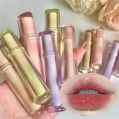 lumin kristal nutrisi minyak lip glow lapisan bibir lipgloss kosmetik