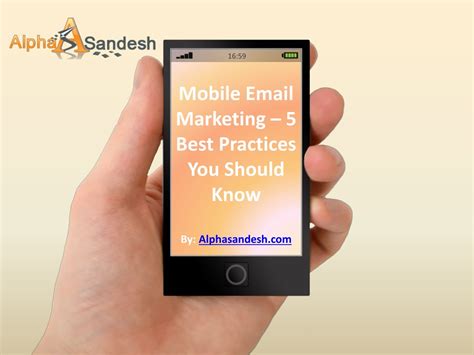 PPT - Mobile Email Marketing – 5 Best Practices You Should Know