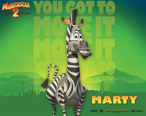 Madagascar’s Marty the Zebra Desktop Wallpaper