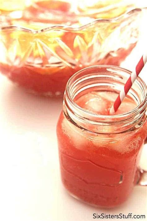 Sparkling Red Party Punch Recipe - Six Sisters' Stuff