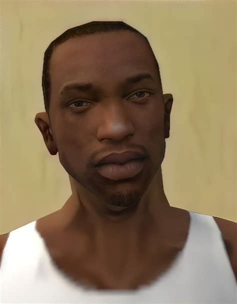 The Enhance image of CJ looks much better and detailed than the