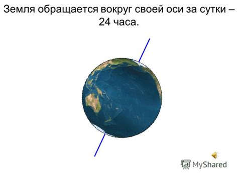 Презентация на тему: "Смена дня и ночи Земля обращается вокруг своей ...