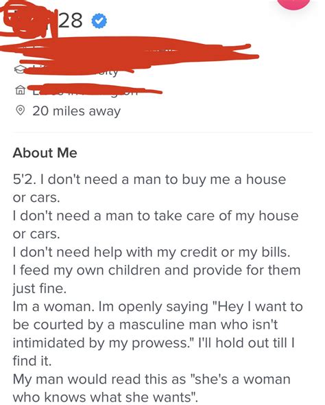 Strong independent Masculine Woman WITH KIDS, explains why she wants a