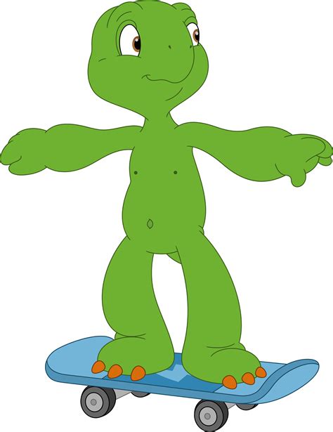 Franklin goes naked skating by Porygon2z on DeviantArt