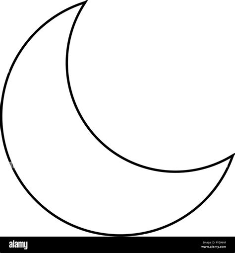 cute moon cartoon  black  white stock vector image art alamy