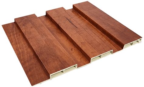 Tablilla Decorativa WPC 2 Canales Caobilla 1.2x19X290mm 0.551m2 – Plastimex