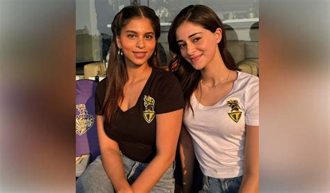 Suhana Khan shares joyful photos with Ananya Panday after KKR victory-Telangana Today