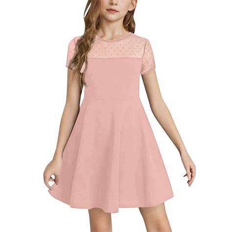 Gelikeya Flower Girl Dresses Girls 7-16 Solid Color First Communions