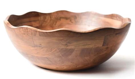 Fundamental Wood Large Ruffle Bowl - Christopher's Gifts & MaGift's ...