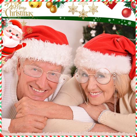 Snapklik.com : 6 Pieces Old Man Glasses Costume Set 2 Round Eyeglasses